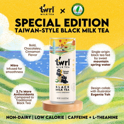 Twrl Milk Tea and Taiwanese American Federation of Northern California Unveil Special Edition "Inclusivi-tea" Can Design Celebrating Taiwanese Culture and Sustainability