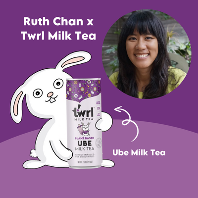 Ruth Chan's Artistic Collaboration on Twrl's Ube Milk Tea Can Inspired by the Year of the Rabbit - Behind the Design