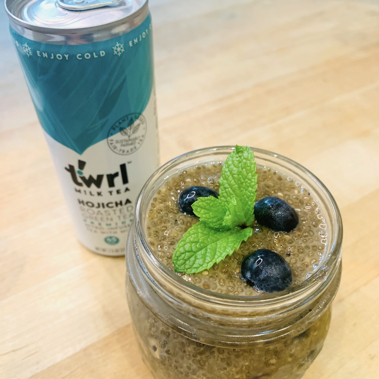 Premium Photo  Chia seed milk pudding and dry seeds in glass jars