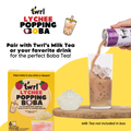 Lychee Popping Boba 6-Pack - Single Serve, Dye-Free, Vegan