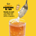 Honey Popping Boba 12-Pack - Single Serve, Dye-Free, Vegan