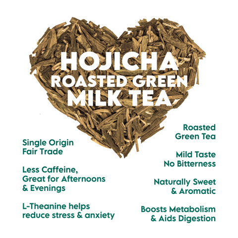 Hojicha Roasted Green Milk Tea 12-Pack