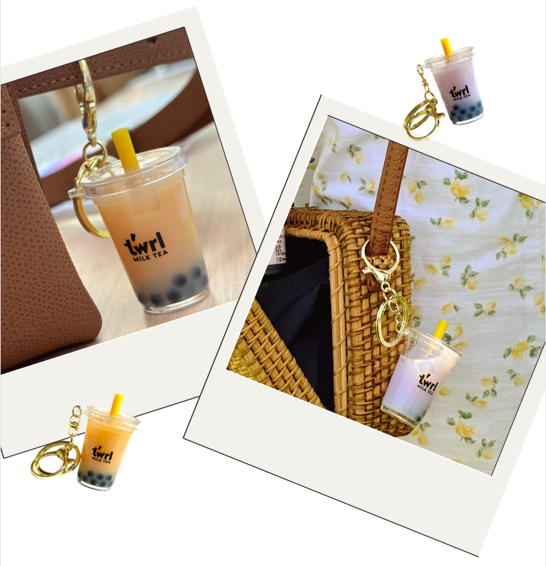 Twrl Boba Milk Tea Keychain