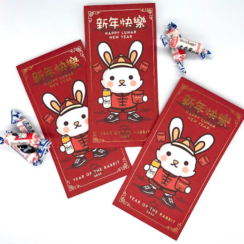 lunar new year red envelope rabbit